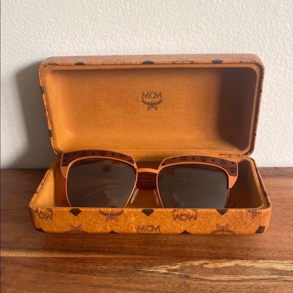 MCM Brown Vintage-Style Sunglasses with Dark Lenses